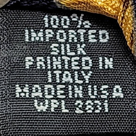 Cerruti CXIII Blue Gold Men's Silk Tie - Picture 4 of 4